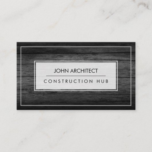Carte De Visite Construction Professionnelle Moderne Constructeur (Devant)