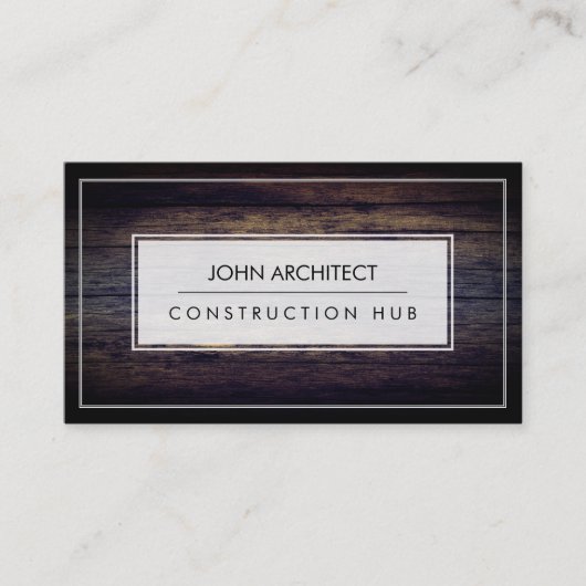 Carte De Visite Construction Professionnelle Moderne Constructeur  (Devant)