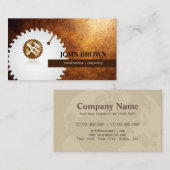 Carte De Visite Construction professionnelle Outils globaux de men (Devant / Derrière)