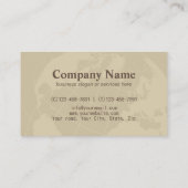 Carte De Visite Construction professionnelle Outils globaux de men (Dos)