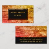 Carte De Visite Construction professionnelle personnalisée (Devant / Derrière)