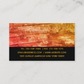 Carte De Visite Construction professionnelle personnalisée (Dos)