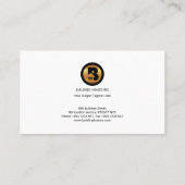 Carte De Visite Construction renversante audacieuse de logos de (Dos)