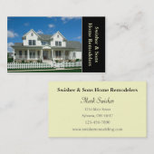 Carte De Visite Construction résidentielle (Devant / Derrière)