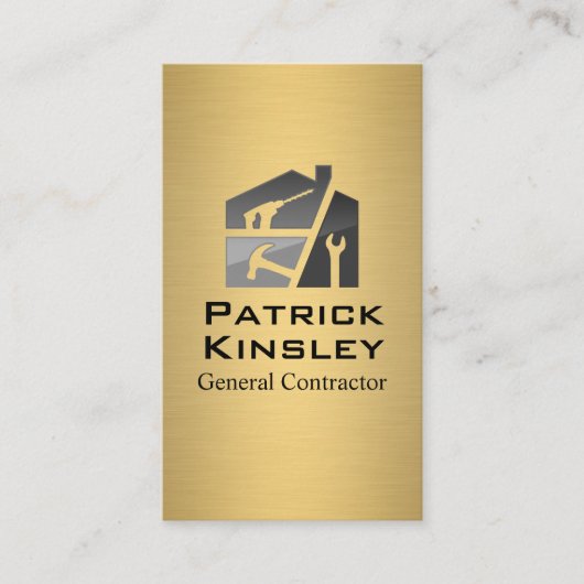 Carte De Visite Construction résidentielle | Entrepreneur (Devant)