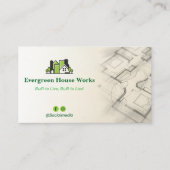 Carte De Visite Construction résidentielle | GreenLight Drafter (Devant)