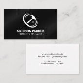 Carte De Visite Construction résidentielle | Logo du marteau (Devant / Derrière)