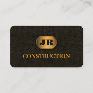 Carte De Visite Construction rouillée d'acier en métal de fer