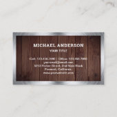 Carte De Visite Construction rustique de bois Camion de vidage (Dos)