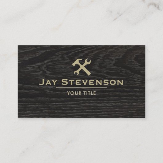 Carte De Visite Construction rustique menuiserie menuiserie bois f (Devant)