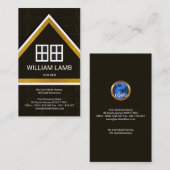 Carte De Visite Construction saisissante de constructeur de (Devant / Derrière)