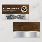 Carte De Visite Construction | Scie et bois | Outils matériels (Devant / Derrière)