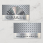 Carte De Visite Construction | scie | Motif de poignée métallique (Devant / Derrière)