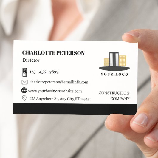 Carte De Visite Construction Simple