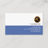 Carte De Visite Construction simple et élégante de colonnes rétro (Dos)