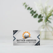 Carte De Visite Construction Site | Builder | Engineer (Debout devant)