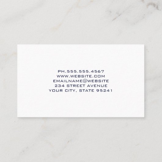 Carte De Visite Construction site | Builders Hat | Contractor (Dos)