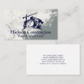 Carte De Visite Construction site | Builders Hat | Contractor (Devant / Derrière)