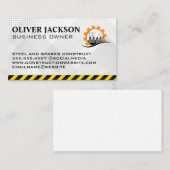 Carte De Visite Construction Site | Property Development (Devant / Derrière)