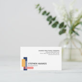 Carte De Visite Construction structurelle de colonnes de bloc (Debout devant)