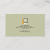 Carte De Visite Construction structurelle élégante de piliers de (Dos)