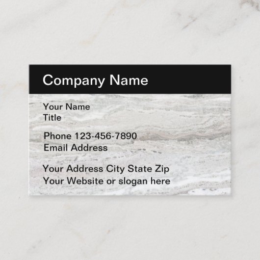 Carte De Visite Construction Style Moderne (Devant)