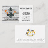 Carte De Visite Construction Tools | General Contractor (Devant / Derrière)