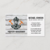 Carte De Visite Construction Tools | General Contractor (Devant)