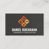 Carte De Visite Construction Tools Icons | General Contractor (Devant)