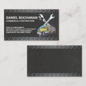 Carte De Visite Construction Tools | Work Truck (Devant / Derrière)