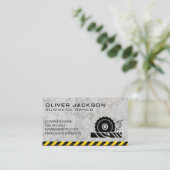 Carte De Visite Construction | Vis circulaire | Attention Concrète (Debout devant)