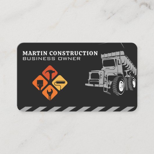 Carte De Visite Construction Work Truck | Hand Tools (Devant)