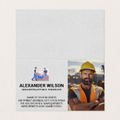 Carte De Visite Construction Worker | Home Builders (Extérieur déplié)