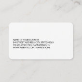 Carte De Visite Construction Worker on Roof | General Contractor (Dos)