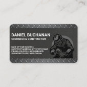 Carte De Visite Construction Worker Welding | Builder Properties (Devant)