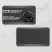 Carte De Visite Construction Worker Welding | Builder Properties (Devant / Derrière)