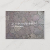 Carte De Visite Constructions de roche (Dos)