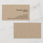 Carte De Visite Construire un modèle professionnel moderne simple  (Devant / Derrière)