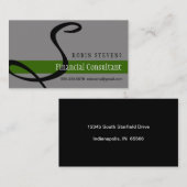 Carte De Visite Consulant financier (Devant / Derrière)