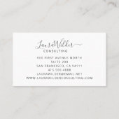 Carte de visite consultant (Dos)