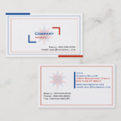 Carte de visite consultant (Devant / Derrière)