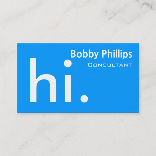 carte de visite consultant (Devant)