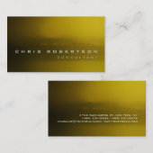 Carte de visite Consultant Abstrait Browny Jaune (Devant / Derrière)