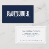 Carte de visite consultant Beautycounter (No QR) (Devant / Derrière)
