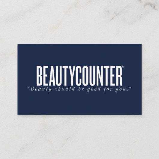 Carte de visite consultant Beautycounter (No QR) (Devant)