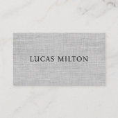 Carte De Visite Consultant Code QR Gris Texture Élégante (Devant)