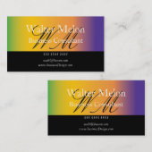 Carte De Visite Consultant d'affaires Gold Easy Générique (Devant / Derrière)