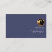 Carte De Visite Consultant de main-d'oeuvre en bande verticale ble (Dos)