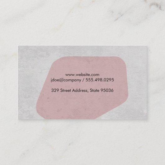 Carte De Visite Consultant d'entreprise (Dos)