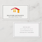 Carte De Visite Consultant d'entreprise | Agent immobilier (Devant / Derrière)